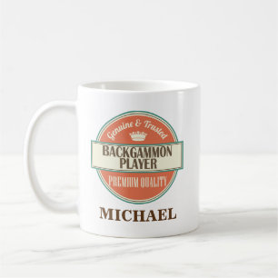 Backgammon Player Personalised Office Mug Gift