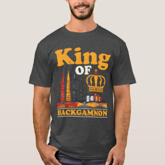 Backgammon Player Strategy Board Game Dice Game fu T-Shirt