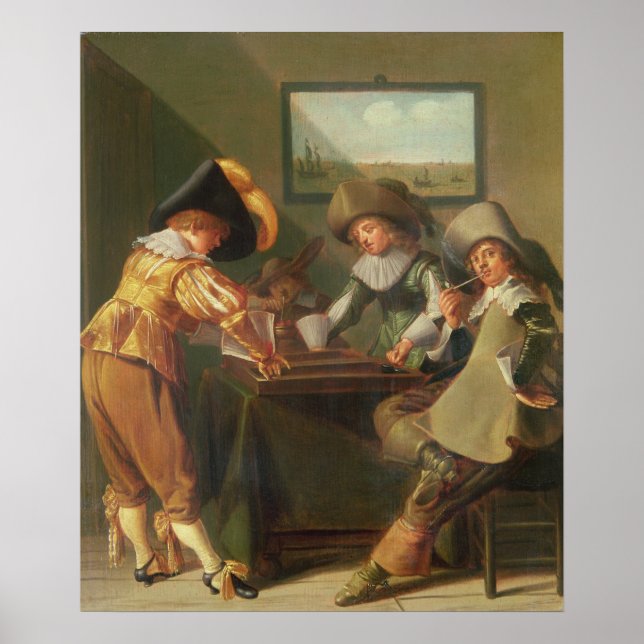 Backgammon Players, 17th century Poster (Front)