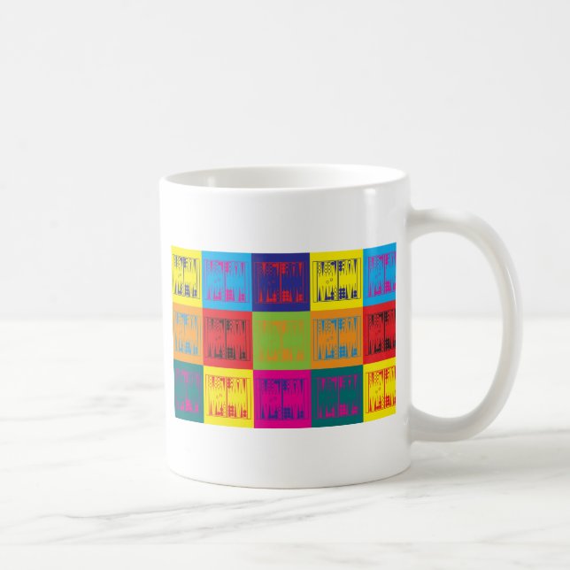 Backgammon Pop Art Coffee Mug (Right)