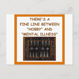 BACKGAMMON POSTCARD