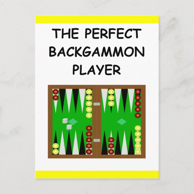 BACKGAMMON POSTCARD (Front)
