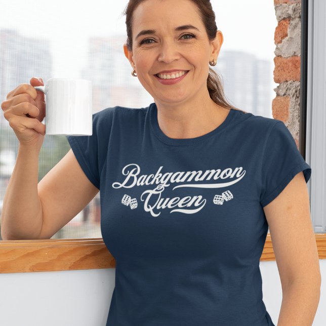 Backgammon Queen Script Tri-Blend Shirt (Creator Uploaded)