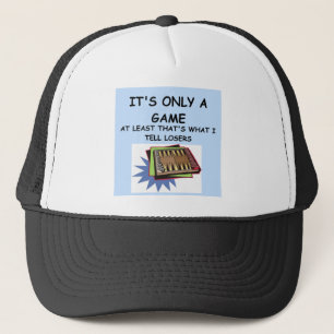 backgammon trucker hat