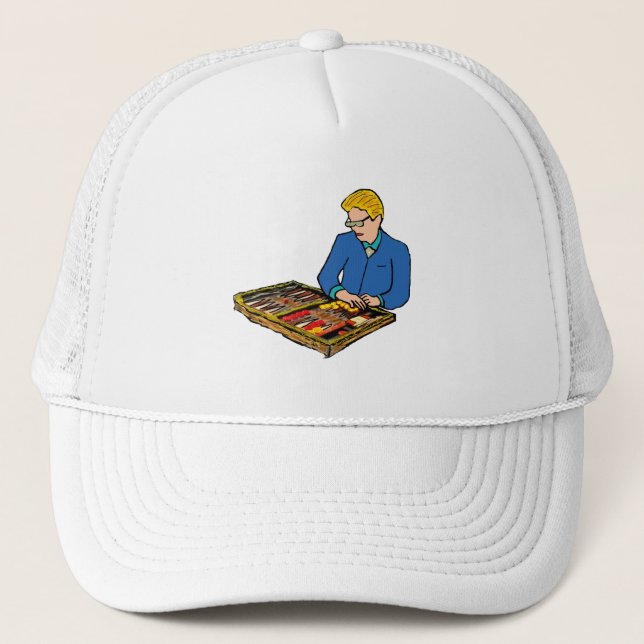 Backgammon Trucker Hat (Front)