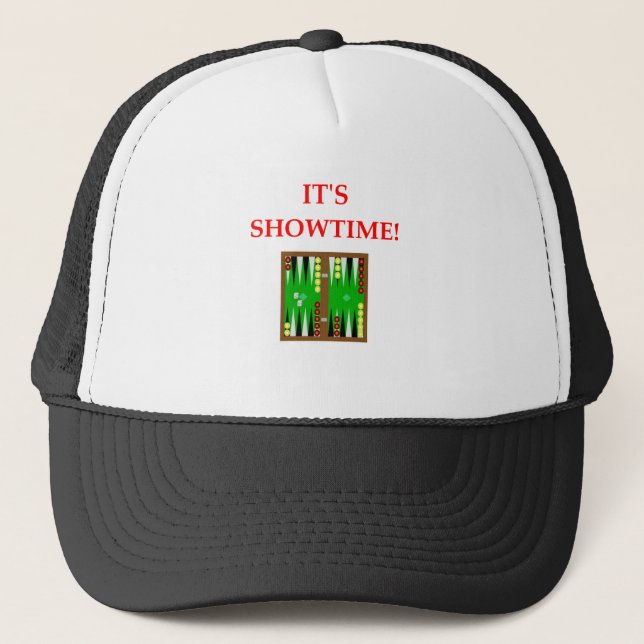 BACKGAMMON TRUCKER HAT (Front)