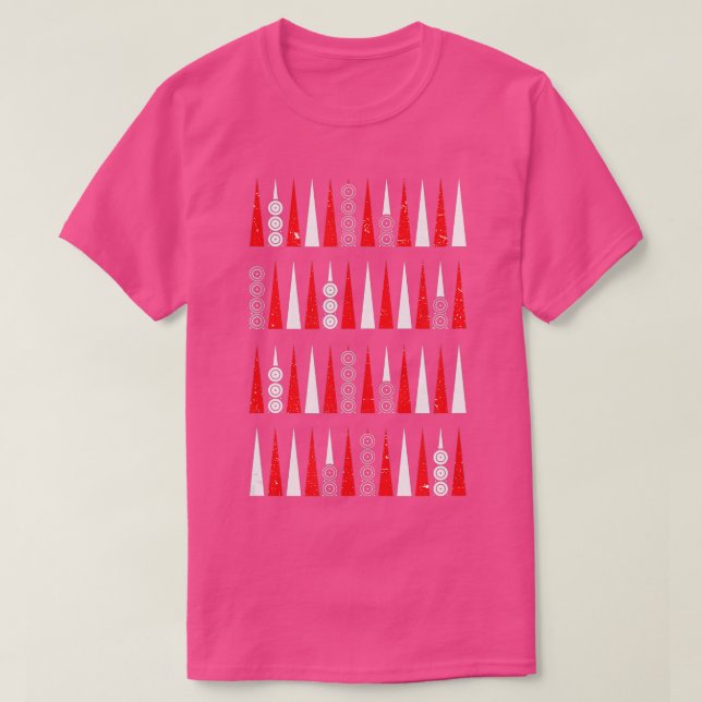 Backgammon unique pattern backgammon player  T-Shirt (Design Front)
