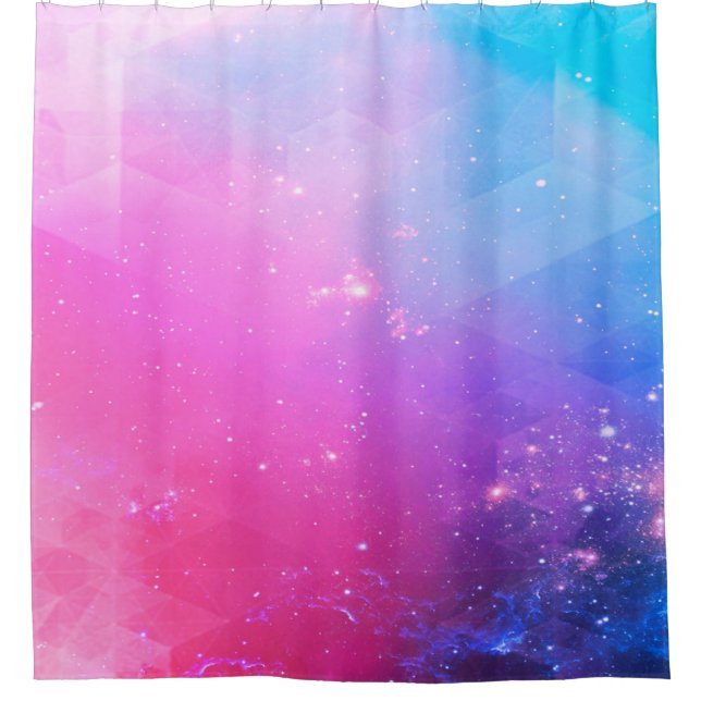 Background abstract futuristic shower curtain (Front)