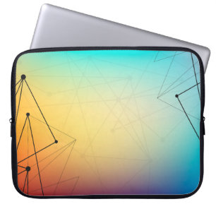 Background abstract line laptop sleeve