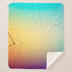 Background abstract line sherpa blanket