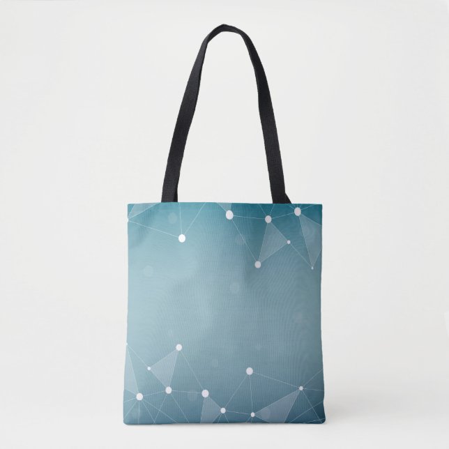 Background abstract line tote bag (Front)