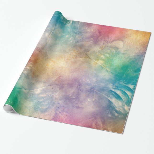 Background Antique Apophysis Fractals I Wrapping Paper (Unrolled)