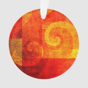 Background Antique Spirals Ornament