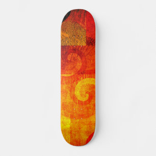 Background Antique Spirals Skateboard