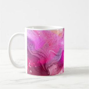 Background art abstract watercolor coffee mug