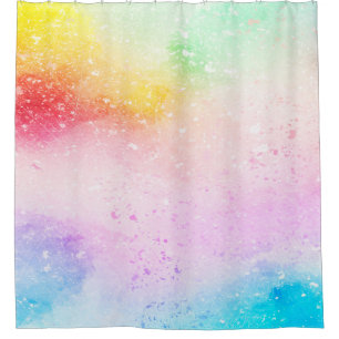 Background art abstract watercolor shower curtain