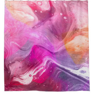 Background art abstract watercolor shower curtain