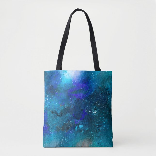 Background art abstract watercolor tote bag (Front)