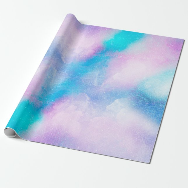 Background art abstract watercolor wrapping paper (Unrolled)