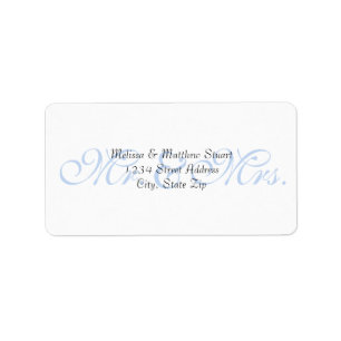 Background Blue - Address Labels