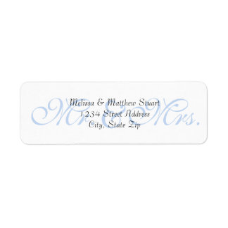 Background Blue - Return Address Labels
