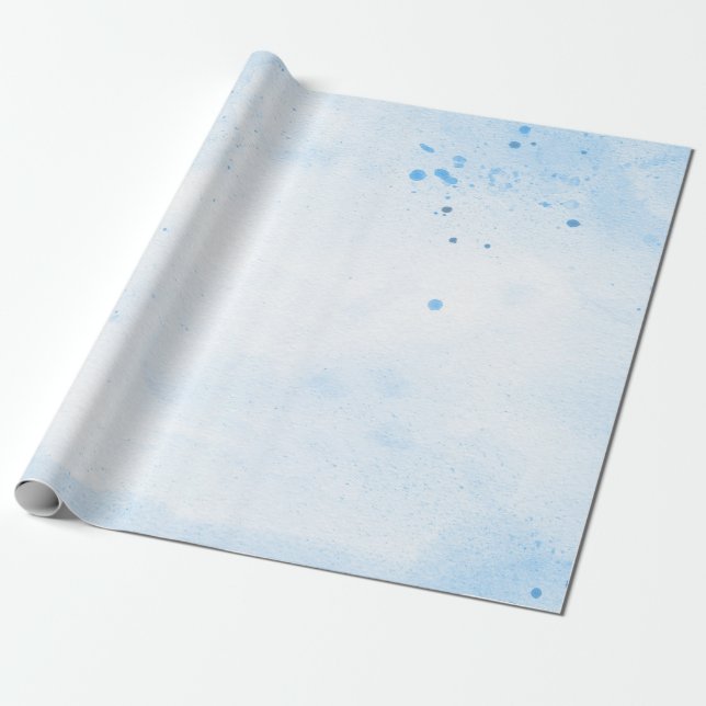Background blue watercolor paper (Unrolled)