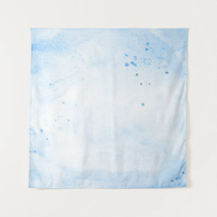 Background blue watercolor paper tapestry