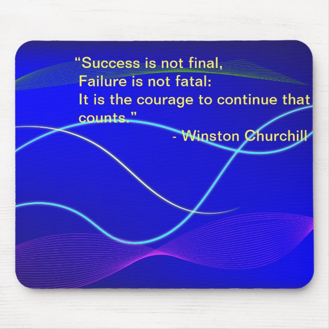 Background Bluewith Waves Mouse Mat (Front)