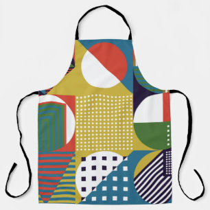 Background collected from geometric shapes in a si apron