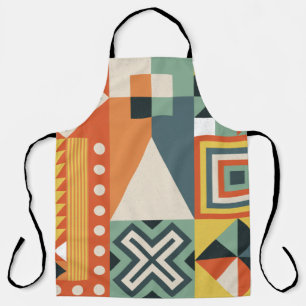 Background collected from geometric shapes in a si apron