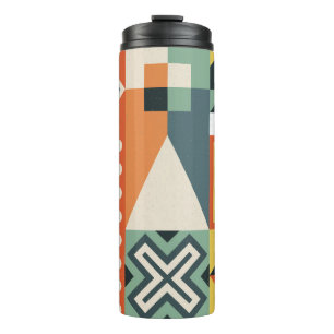 Background collected from geometric shapes in a si thermal tumbler
