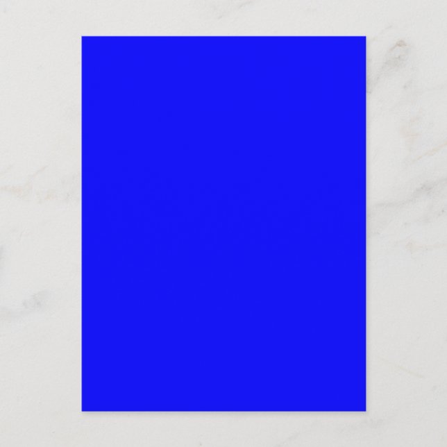 Background colour blue Create your own custom Postcard (Front)