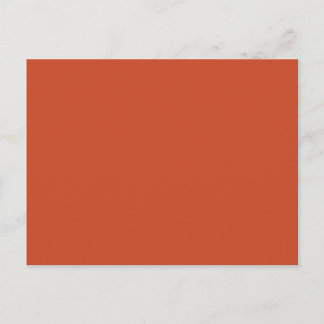 Background Colour - Burnt Orange Postcard