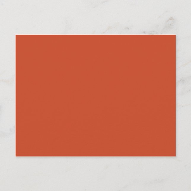 Background Colour - Burnt Orange Postcard (Front)