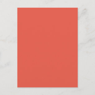 Background Colour - Coral Postcard