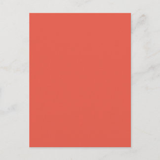 Background Colour - Coral Postcard