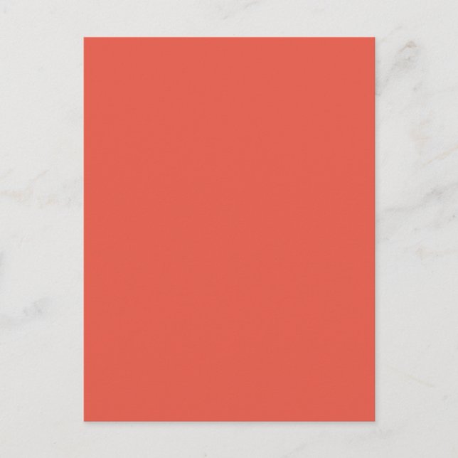 Background Colour - Coral Postcard (Front)