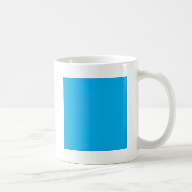 Background Colour - Cyan Coffee Mug (Right)