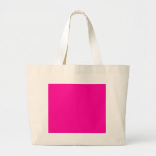 Background Colour FF0099 Fuchsia Magenta Hot Pink Large Tote Bag
