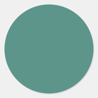Background Colour - Jade Classic Round Sticker
