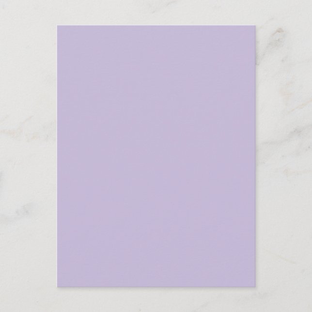 Background Colour - Lilac Postcard (Front)