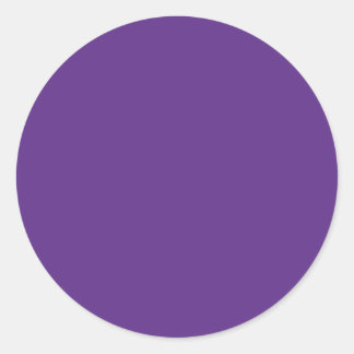 Background Colour - Purple Classic Round Sticker