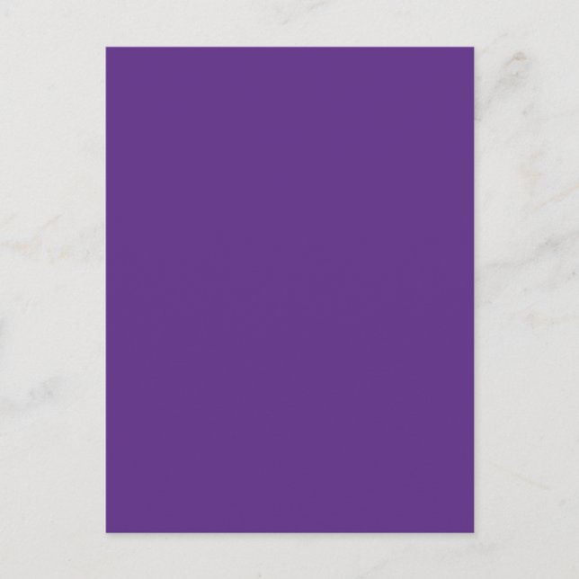 Background Colour - Purple Postcard (Front)