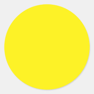 Background Colour - Yellow Classic Round Sticker