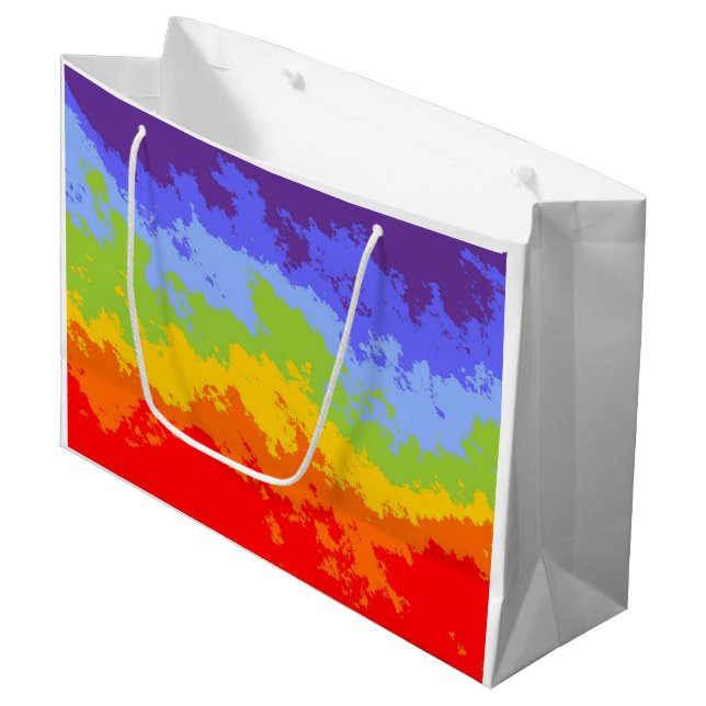 Background Colours of Chakras IX + your ideas Large Gift Bag (Front Angled)