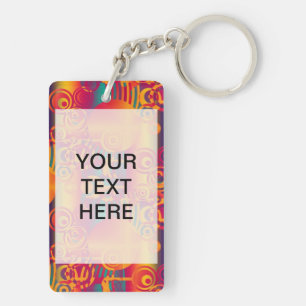 Background Composing - Modern Colourful Circle Key Ring