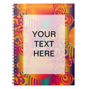 Background Composing - Modern Colourful Circle Notebook