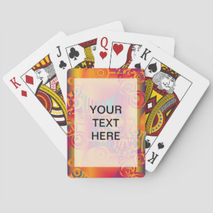 Background Composing - Modern Colourful Circle Playing Cards