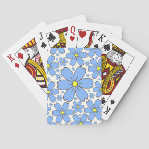 Background Floral Flowery Floral Texture Flowers Playing Cards