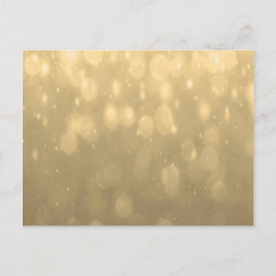 Background - Gold Bokeh Glitter Lights Postcard
